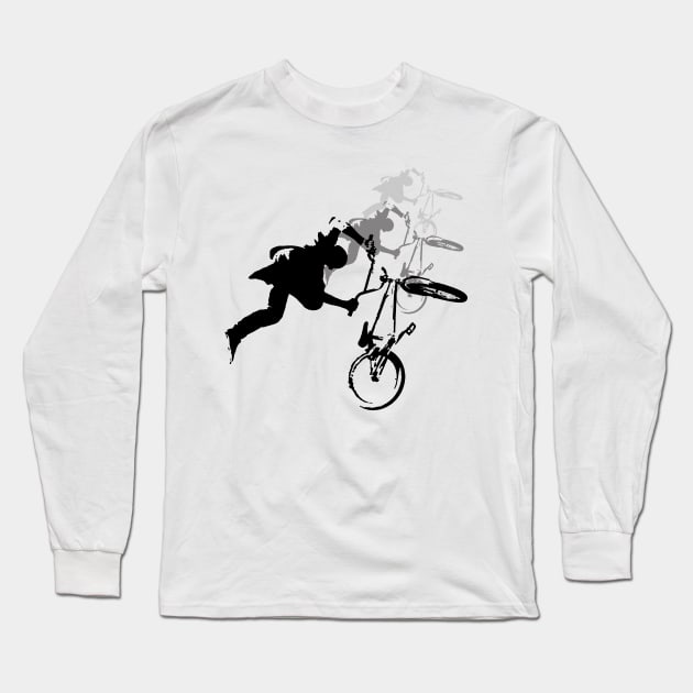 bmx freestyle Long Sleeve T-Shirt by hottehue